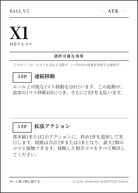 BALL公式X1カード、ATKチーム、第5版2026