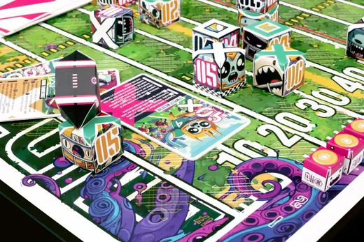 BALL V4 gameplay board and cards close-up