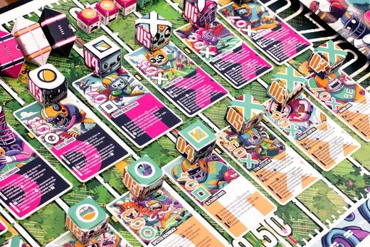 BALL V4 field, player pieces and cards in play