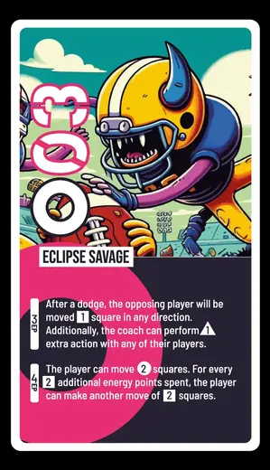 BALL V4 pink English tactical card 3