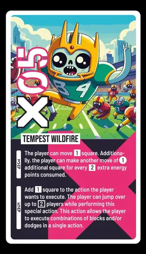 BALL V4 pink English tactical card 5