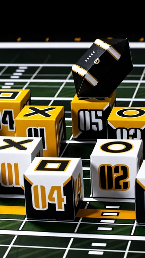Nummerierte Spielfiguren der BALL-Teams