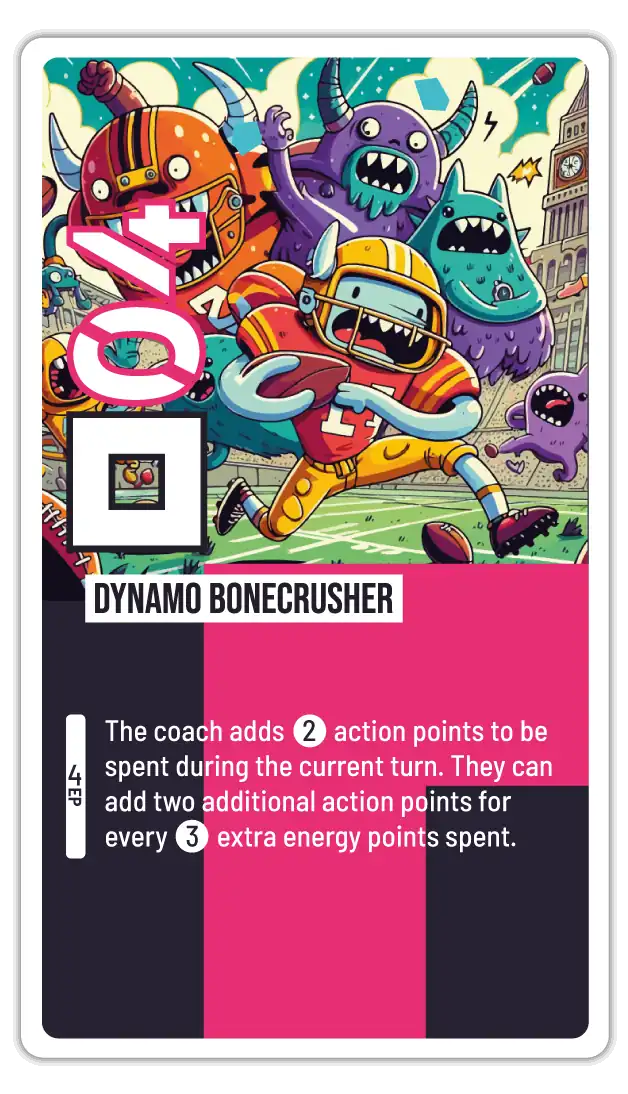 BALL game card for player Dynamo Bonecrusher